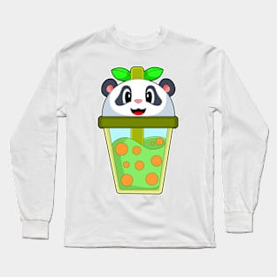 Panda Bubble Tea Long Sleeve T-Shirt